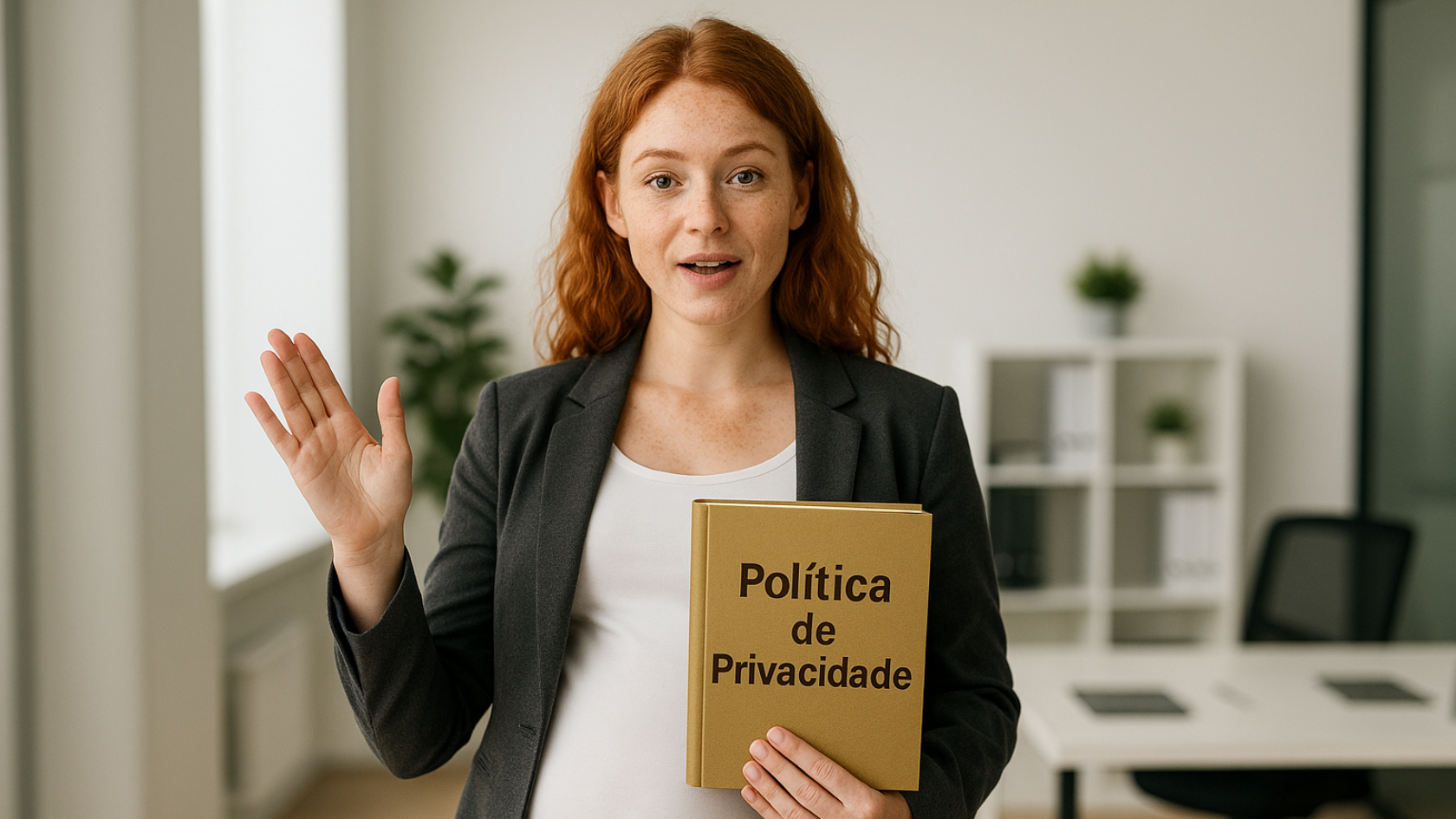 Grávida com a Política de Privacidade
